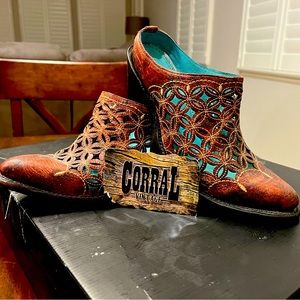 Corral Boots Mules Leather 7.5